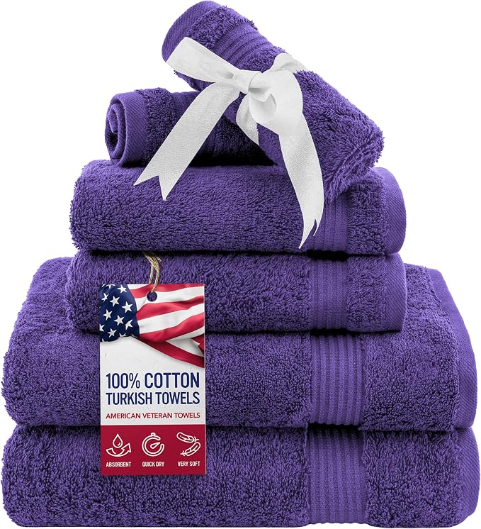 American Veteran Towel, 6 Piece Towel Set by AmericanVeteranTowel