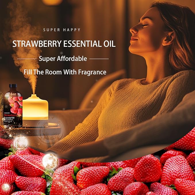 Strawberry Essential Oil, Strawberry Oil 4 Fl Oz 120ML - Image 3