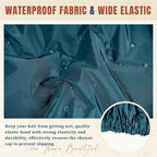 Reusable Shower Cap for Women, Large Waterproof Shower Bonnet - Image 6
