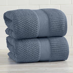 NY Loft 100% Cotton 2 Pack Bath Sheet Towel Set | Extra Large Oversize Bath - Image 8
