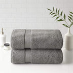 Madison Park 800GSM Bath Sheet Towel Oversized 34" x 68" 2 Pack 100% Cotton - Image 2