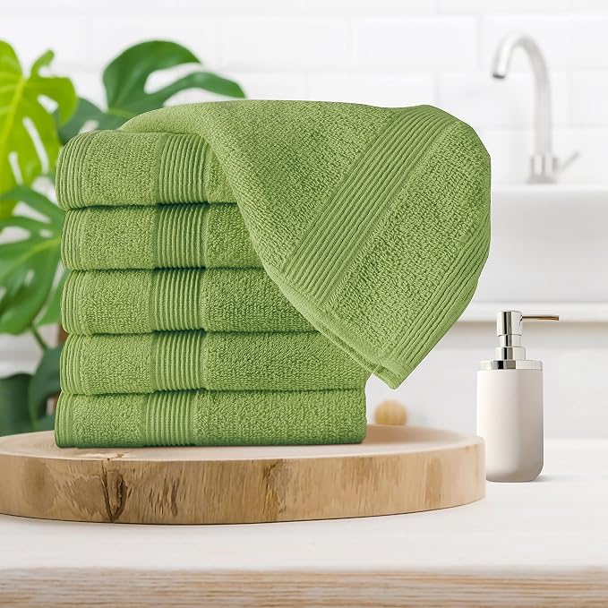 Belizzi Home Ultra Soft 6-Piece Hand Towel Set 16x28-100% Ringspun Cotton - Image 3