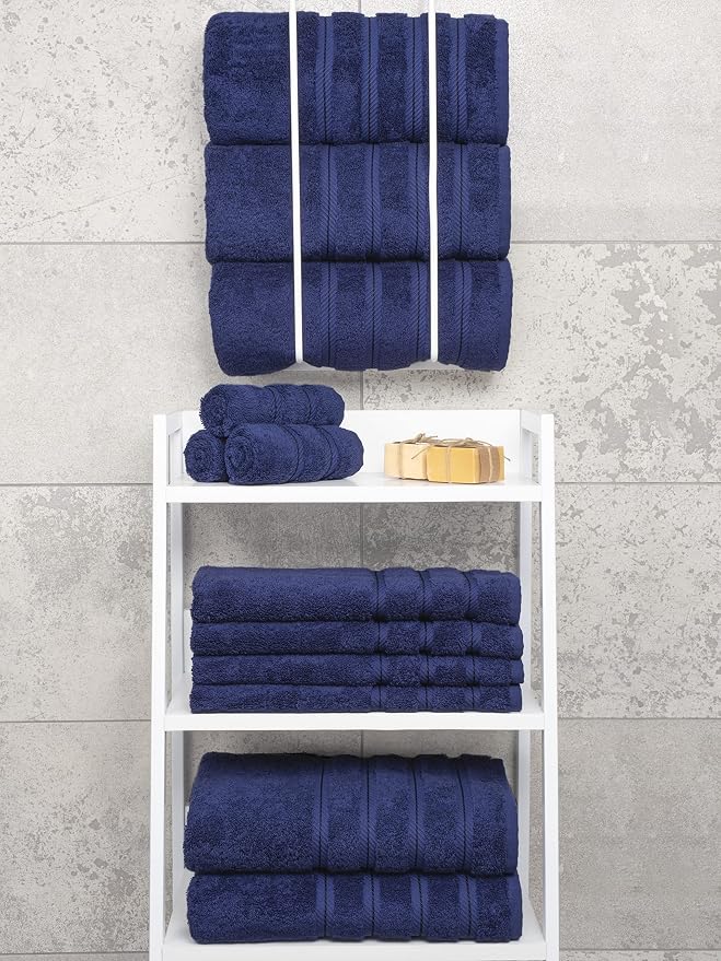 American Soft Linen Luxury 4 Piece Bath Towel Set, 600 GSM 100% Cotton Turkish - Image 7