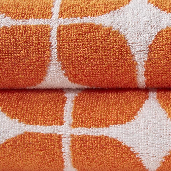 Intelligent Design Lita Cotton Bathroom Towels, Jacquard Highly Absorbent Bath - Image 5