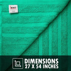 Infinitee Xclusives 100% Cotton Luxury Bath Towels Set of 2 - Image 7