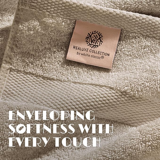 White Classic Luxury Soft Bath Sheet Towels - Image 3
