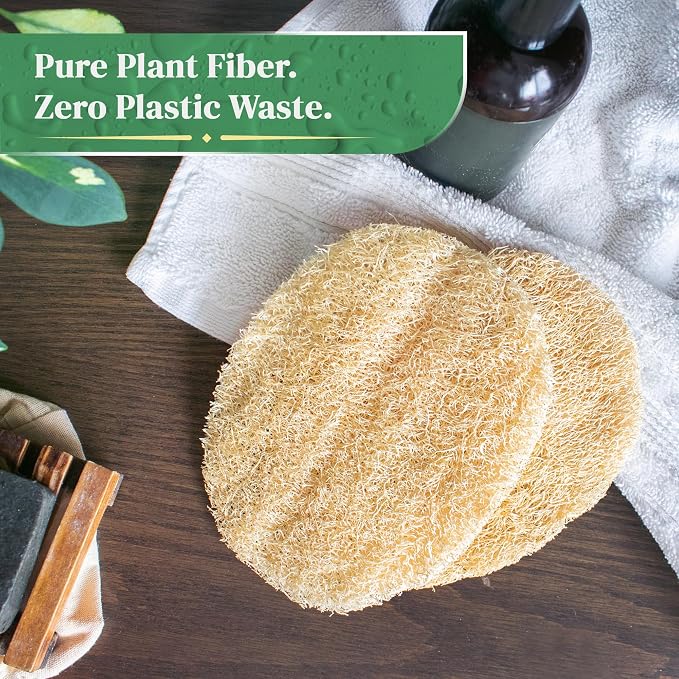 Natural Loofah Exfoliating Body Scrubber - Image 4