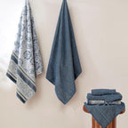 Modern Threads Floral Trail 6-Piece 100% Cotton Towel Set – Reversible Yarn - Image 2