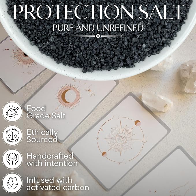 Black Salt for Protection Rituals & Wiccan Spells, Handcrafted Negative Energy - Image 3