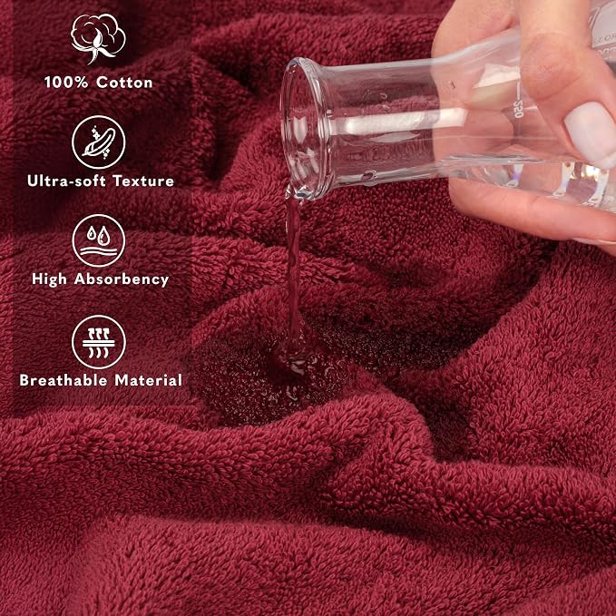 American Soft Linen 35x70 Jumbo Large Bath Towel, 600 GSM 100% Cotton Turkish - Image 4