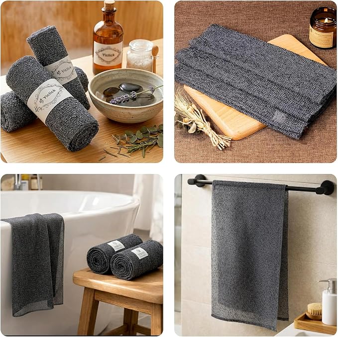 Yiclick 3 PCS Exfoliating Washcloth Towels - Image 2