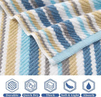 VOOVA & MOVAS Striped Wash Cloths Set, Luxury Towel Set - Image 4