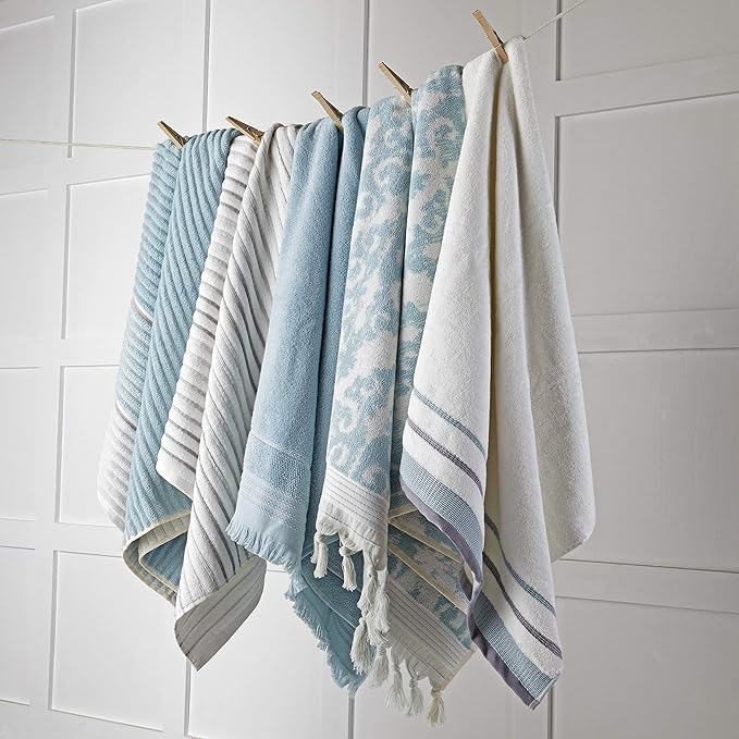 SKL Home Mirage Fringe 2 Bath, 2 Hand Towel Set - Image 6