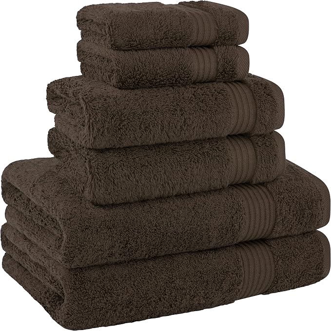 Cotton Paradise 6 Piece Towel Set, 100% Cotton Soft Absorbent Turkish Towels - Image 5
