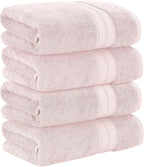 Modern Threads 4-Pack SpunLoft Bath Sheet Blush 35x66 - Image 3