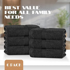 White Classic Black Hand Towels - Image 4