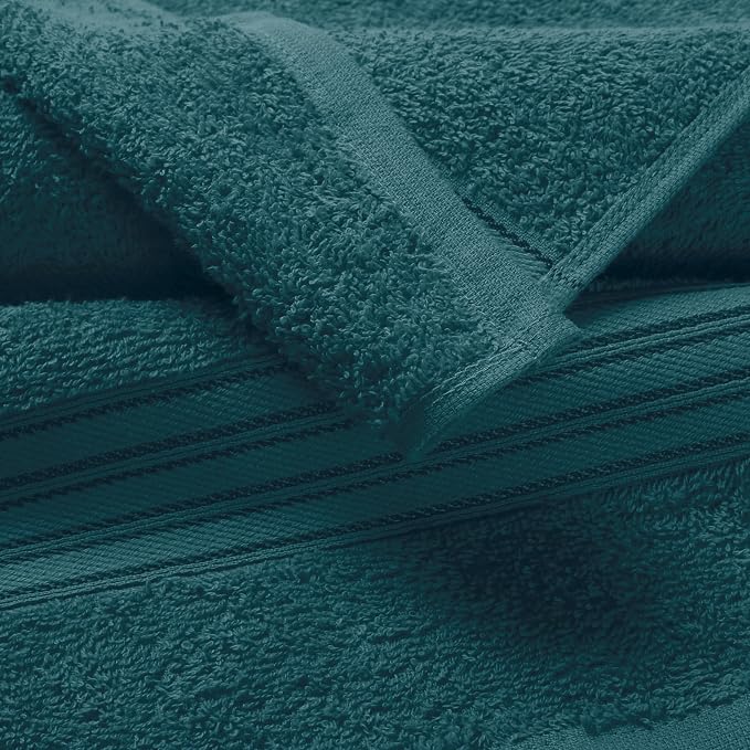 BOUTIQUO Ultra Soft 3 Pack Cotton Towel Set, Contains a Bath Towels 28x55 inch - Image 2
