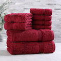 Superior Egyptian Cotton 8-Piece Towel Set, Guest Bath Decor Essentials by SUPERIOR