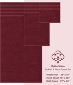 American Soft Linen Luxury 6 Piece Towel Set, 2 Bath Towels 2 Hand Towel 2 - Image 4