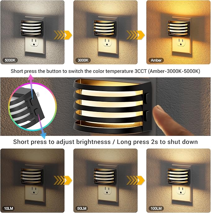JandCase LED Night Lights Plug into Wall, Night Light - Image 4