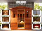 Full Spectrum Sauna, 0-5mG Ultra Low EMF Infrared Sauna 3 Person Outdoor Sauna - Image 5