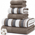 Modern Threads Pax 6-Piece Reversible Yarn Dyed Jacquard Towel Set by ModernThreads