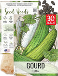 Seed Needs Luffa Seeds for Planting Loofah Sponge Gourds by SeedNeeds