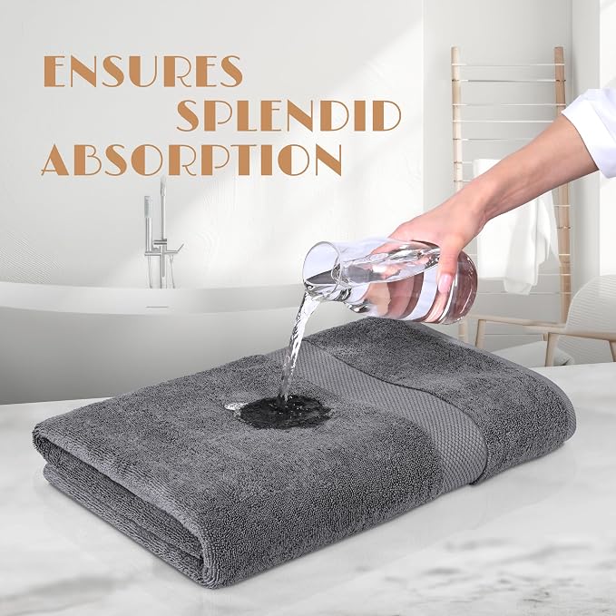 White Classic Luxury Soft Bath Sheet Towels - Image 5