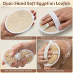 L'Exfose Organic Natural Loofah Body Scrubber - Image 5