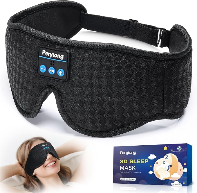 Perytong Sleep Mask with Bluetooth 5.4 Headphones, Wireless Sleep Eye Mask by Perytong