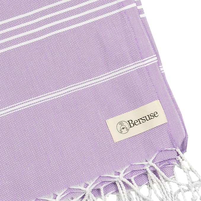Bersuse Towels Anatolia XL Beach Blanket Throw Blanket Turkish Towel 100% - Image 6