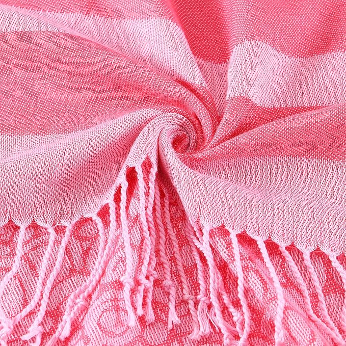 Genovega Oversized Cotton Turkish Beach Towels 72"x36" Lightweight Quick Dry - Image 5