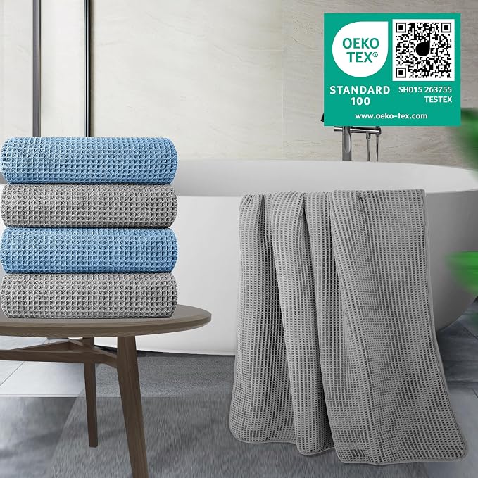 POLYTE 430 GSM Polyester Polyamide Microfiber Oversize Quick Dry Lint Free Bath - Image 2