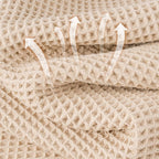 MICROFI New Microfiber Waffle Bath Towels, 2 Pieces, Fast Drying, Lint Free 430 - Image 2