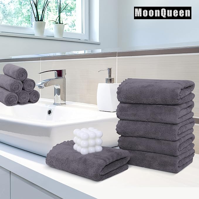 MOONQUEEN 12 Pack Premium Hand Towels - Image 2