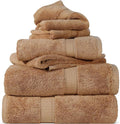 SUPERIOR Egyptian Cotton Pile 6 Piece Towel Set, Includes 2 Bath, 2 Hand by SUPERIOR