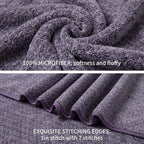 Ultra Soft Bath Towel Set, 12 Piece Family Bathroom Towels Set - Image 4