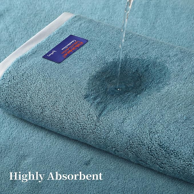 REDKISS 6 Piece Luxury Bath Towel Set, 2 Bath Towels, 2 Hand Towels, 2 - Image 5