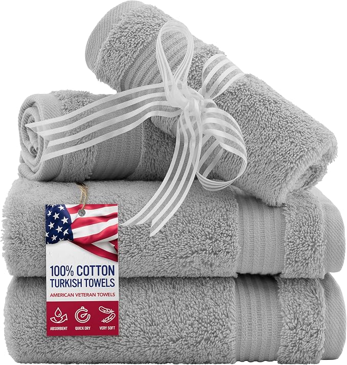American Veteran Towel, 100% Cotton Turkish Washcloths by AmericanVeteranTowel