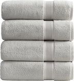 Springtree Home Luxury Bamboo Rayon Bath Towel Set of 4 | 35% Bamboo Rayon by SpringtreeHome