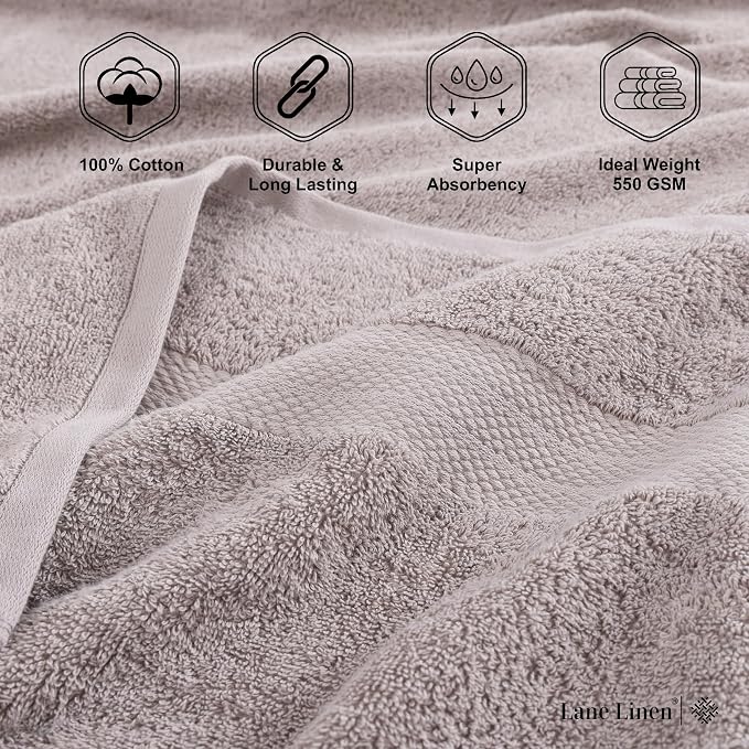 LANE LINEN Bath Towel Set of 4 PC - Image 6
