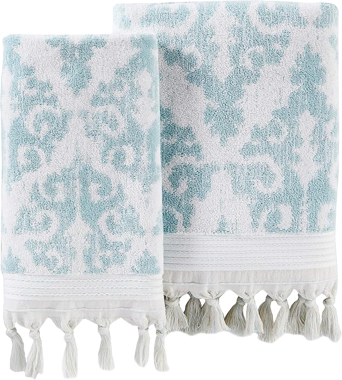 SKL Home Mirage Fringe 2 Bath, 2 Hand Towel Set - Image 7