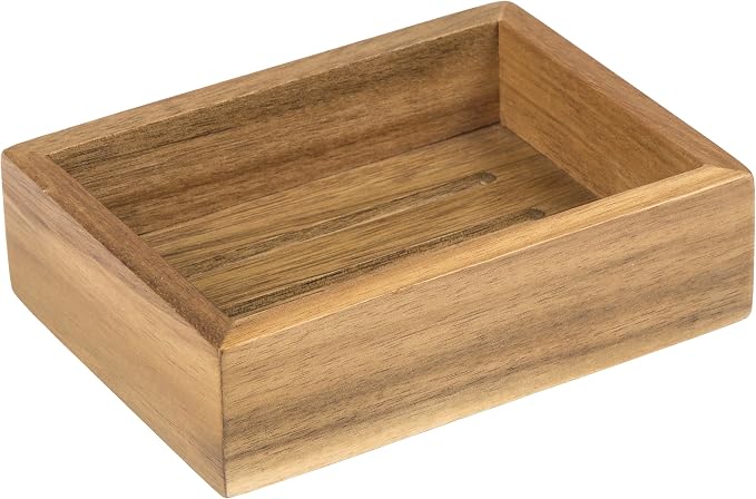 Creative Home 63068 Acacia Bath Rectangular Soap Dish, Soap Tray by CreativeHome