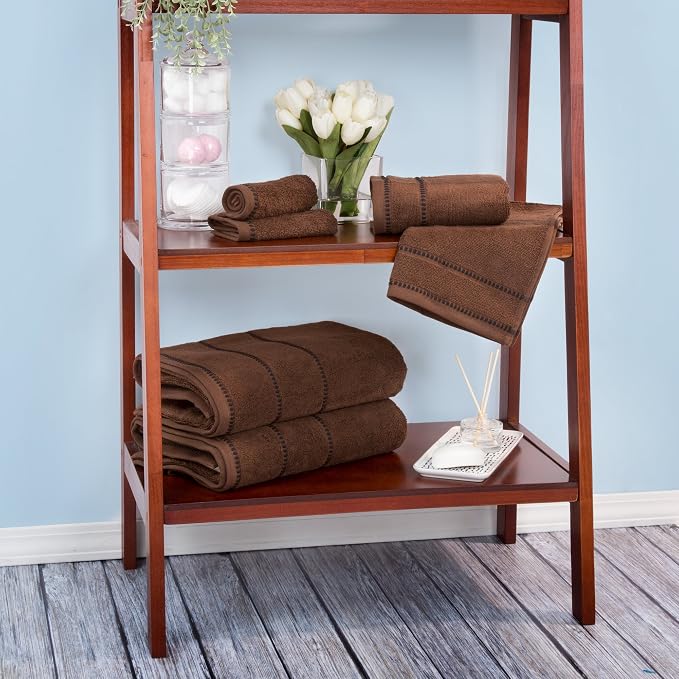 Lavish Home 6 Piece Bathroom Towels Set - Image 7