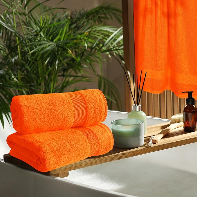 Belizzi Home 4 Pack Bath Towel Set 27x54, 100% Ring Spun Cotton, Ultra Soft - Image 4