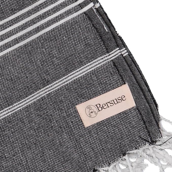 Bersuse Towels Anatolia XL Beach Blanket Throw Blanket Turkish Towel 100% - Image 9