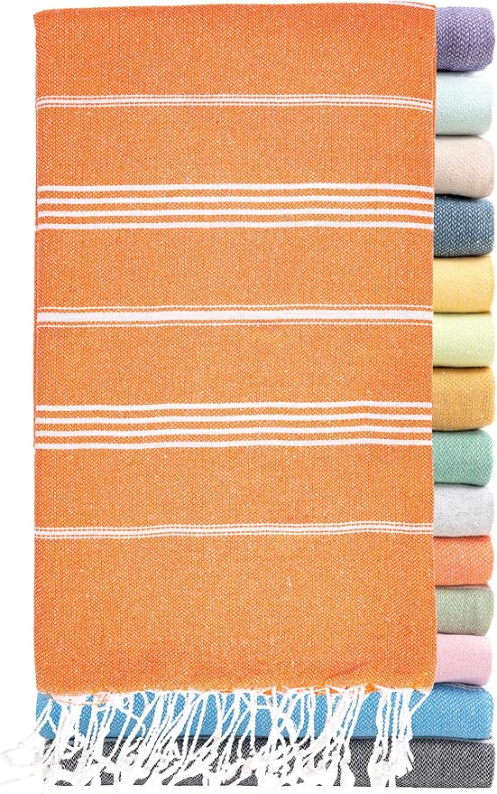 Ray Silver Turkish Beach Towel – 100% Cotton 40x71 Quick Dry Oversized Sand by RaySilver
