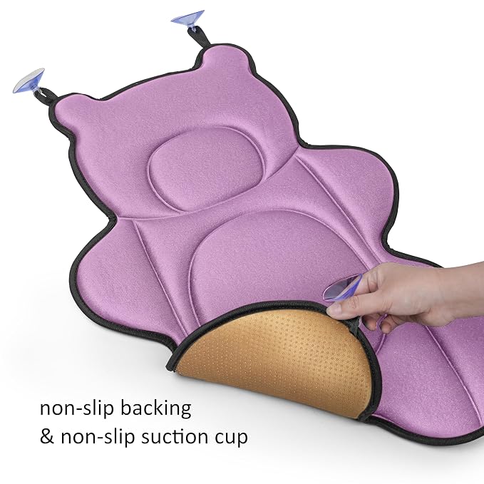 Infant Baby Bath Cushion, Fits Inside Most Baby Bathtubs, Breathable Soft Baby - Image 3