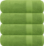 GLAMBURG Premium Cotton 4 Pack Bath Towel Set by GLAMBURG