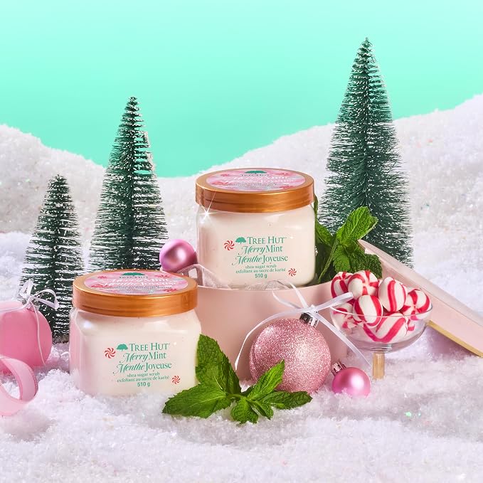 Tree Hut Merry Mint Shea Sugar Scrub, Exfoliating, Hydrating & Moisturizing - Image 5